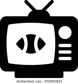 icono plano de glifo vector de rugby