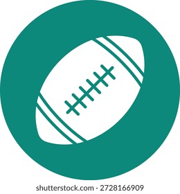 Rugby-Vektorsymbol-Designgrafik