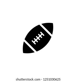 rugby vector icon. rugby sign on white background. rugby icon for web and app