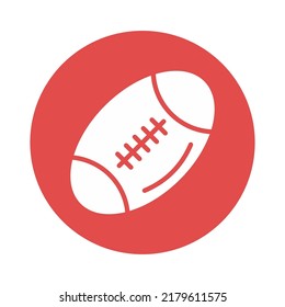 Rugby Vector icon which is suitable for commercial work and easily modify or edit it

