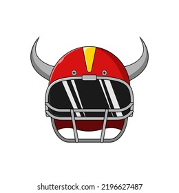 Rugby viking's helmet. Perfect for game store, game developer, game review blog or vlog channel, game fans or community, etc.