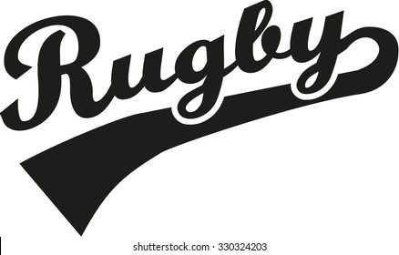 Rugby word retro