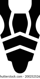 rugby yardage vector glyph flat icon