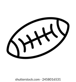 rugbyball Vector Line Icon Design