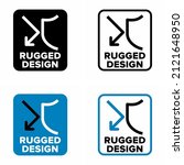 "Rugged Design" vector information sign