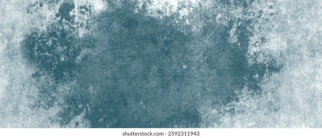 Rugged and Softly Scratched Blue Texture with a Torn, Worn, and Subdued Overlay Effect

