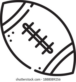 Rugger Ball Simple Icon Clipart On Stock Vector (royalty Free) 1888089256