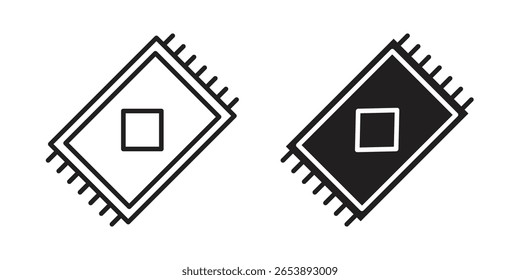 Rugs icon vector illustration on a transparent background.