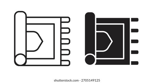 Rugs icon vector modern flat and stroke designs