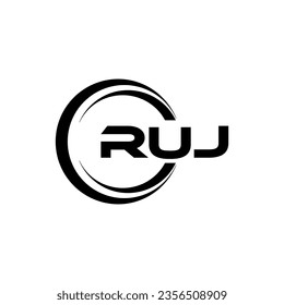 RUJ Logo Design, Inspiration for a Unique Identity. Modern Elegance and Creative Design. Watermark Your Success with the Striking this Logo.