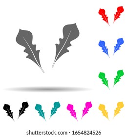 rukola multi color style icon. Simple glyph, flat vector of plants icons for ui and ux, website or mobile application