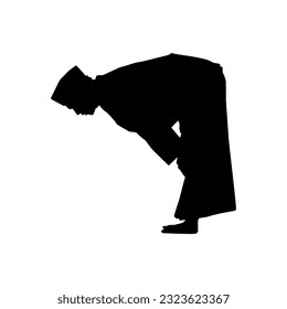 Ruku, doblarse es un pilar esencial de la oración, una parte de las oraciones, la cabeza se dobla y las rodillas se doblan con ambas manos, que es una de las partes esenciales de las oraciones en el Islam o en el musulmán.