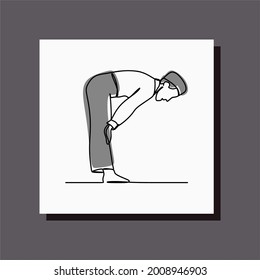 ruku sholat prayer oneline continuous