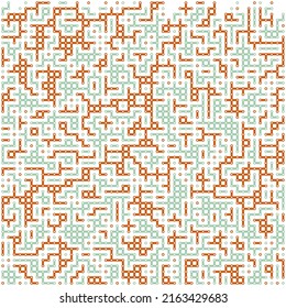 Rule 238 Neighbors 3 Elementary cellular automaton random seed sample implementation illustration