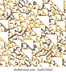 Rule 60 Neighbors 3 Elementary cellular automaton random seed sample implementation illustration