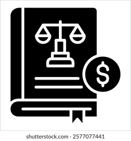 Rule Book Icon Element For Design