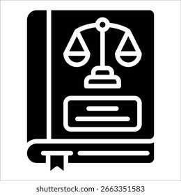 Rule Book Icon Element For Design