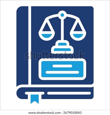 Rule Book Icon Element For Design