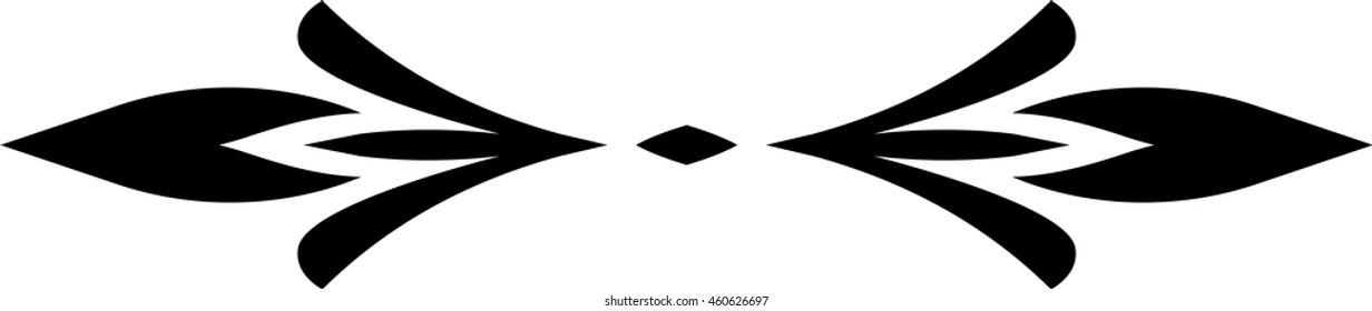 Rule dividing line vector isolated
