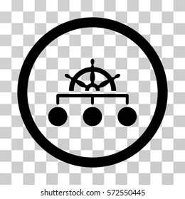 Rule Hierarchy icon. Vector illustration style is flat iconic symbol, black color, transparent background. Designed for web and software interfaces.