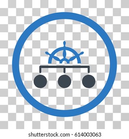 Rule Hierarchy icon. Vector illustration style is flat iconic bicolor symbol, smooth blue colors, transparent background. Designed for web and software interfaces.