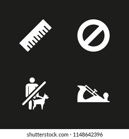 rule icon set. rule, no pets and no entry vector icon for graphic design and web