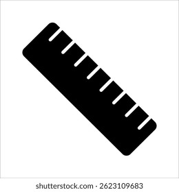 Rule Icon Symbol isolated white background. vector illustration. color editable.