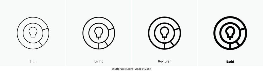 rule icon. Thin, Light Regular And Bold style design isolated on white background