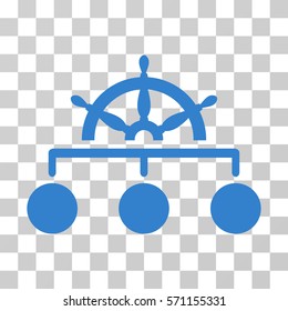 Rule icon. Vector illustration style is flat iconic symbol, cobalt color, transparent background. Designed for web and software interfaces.
