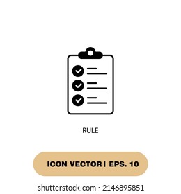 rule icons  symbol vector elements for infographic web