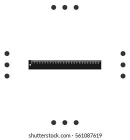 Rule isolated icon on white backgrounds.