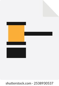 Rule Law Regulation Icon Vector Flat Illustration