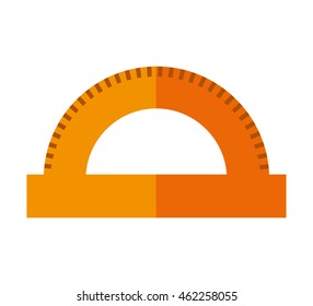 rule school supply icon vector illustration design