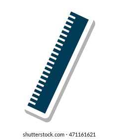 rule school supply icon vector illustration design