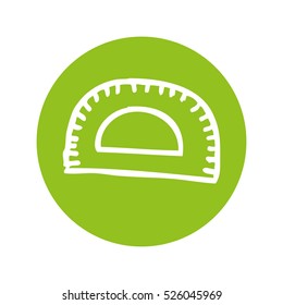 rule school supply icon vector illustration design