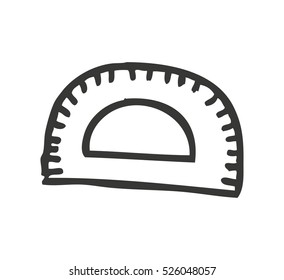 rule school supply icon vector illustration design