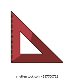 rule school supply icon vector illustration design