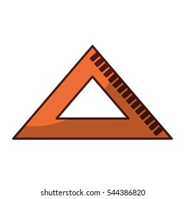 rule school supply icon vector illustration design