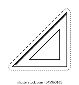 rule school supply icon vector illustration design