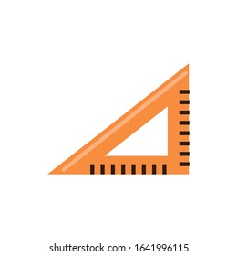 rule school supply isolated flat style vector illustration design
