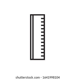 rule school supply isolated line style vector illustration design