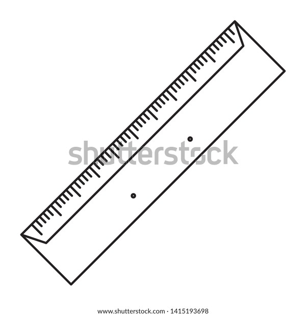 ruler cartoon vector illustration black white stock vector royalty free 644835979 shutterstock