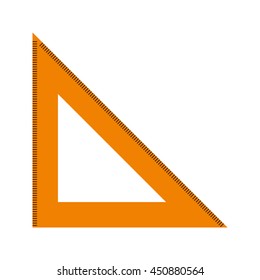 rule triangle isolated icon design, vector illustration  graphic 