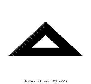 rule triangle isolated icon vector illustration design