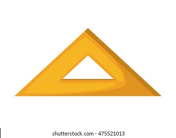 rule triangle school isolated icon vector illustration design