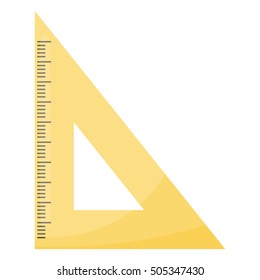 Rule triangle school isolated icon vector illustration design