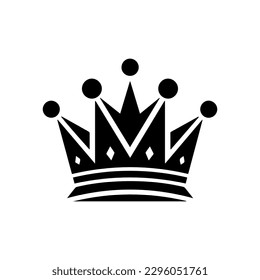 Gobierne su industria con nuestro majestuoso diseño de logo de la corona. Esta elegante ilustración es apta para la realeza y exuda sofisticación