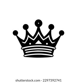 Gobierne su industria con nuestro majestuoso diseño de logo de la corona. Esta elegante ilustración es apta para la realeza y exuda sofisticación