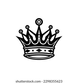 Gobierne su industria con nuestro majestuoso diseño de logo de la corona. Esta elegante ilustración es apta para la realeza y exuda sofisticación