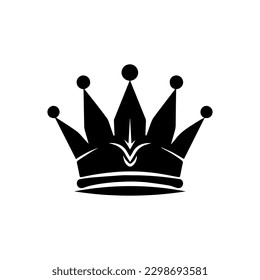 Gobierne su industria con nuestro majestuoso diseño de logo de la corona. Esta elegante ilustración es apta para la realeza y exuda sofisticación